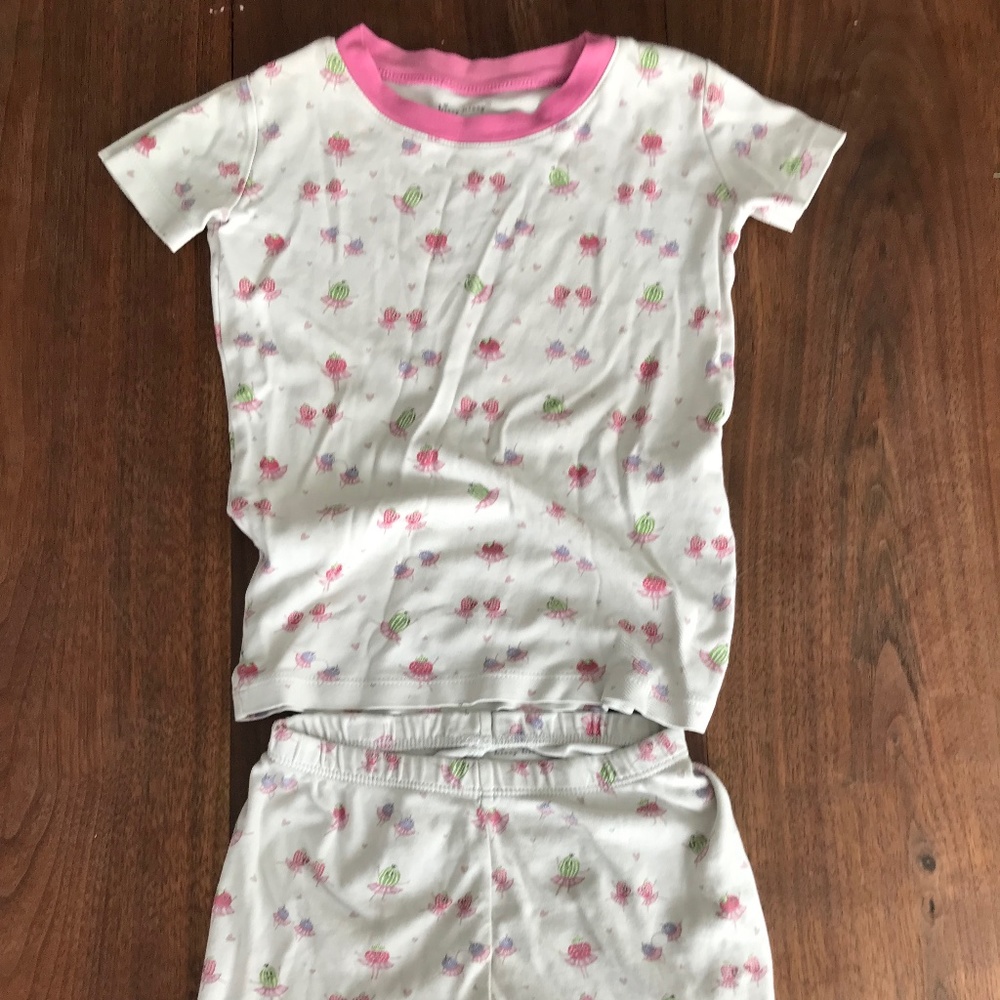 kissy kissy girls fruity ballerinas pajama set sz 6